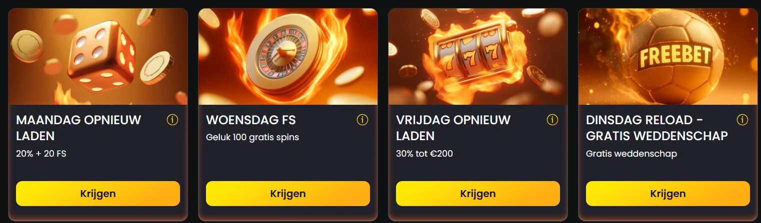 Bonussen en acties bij Nixbet Casino